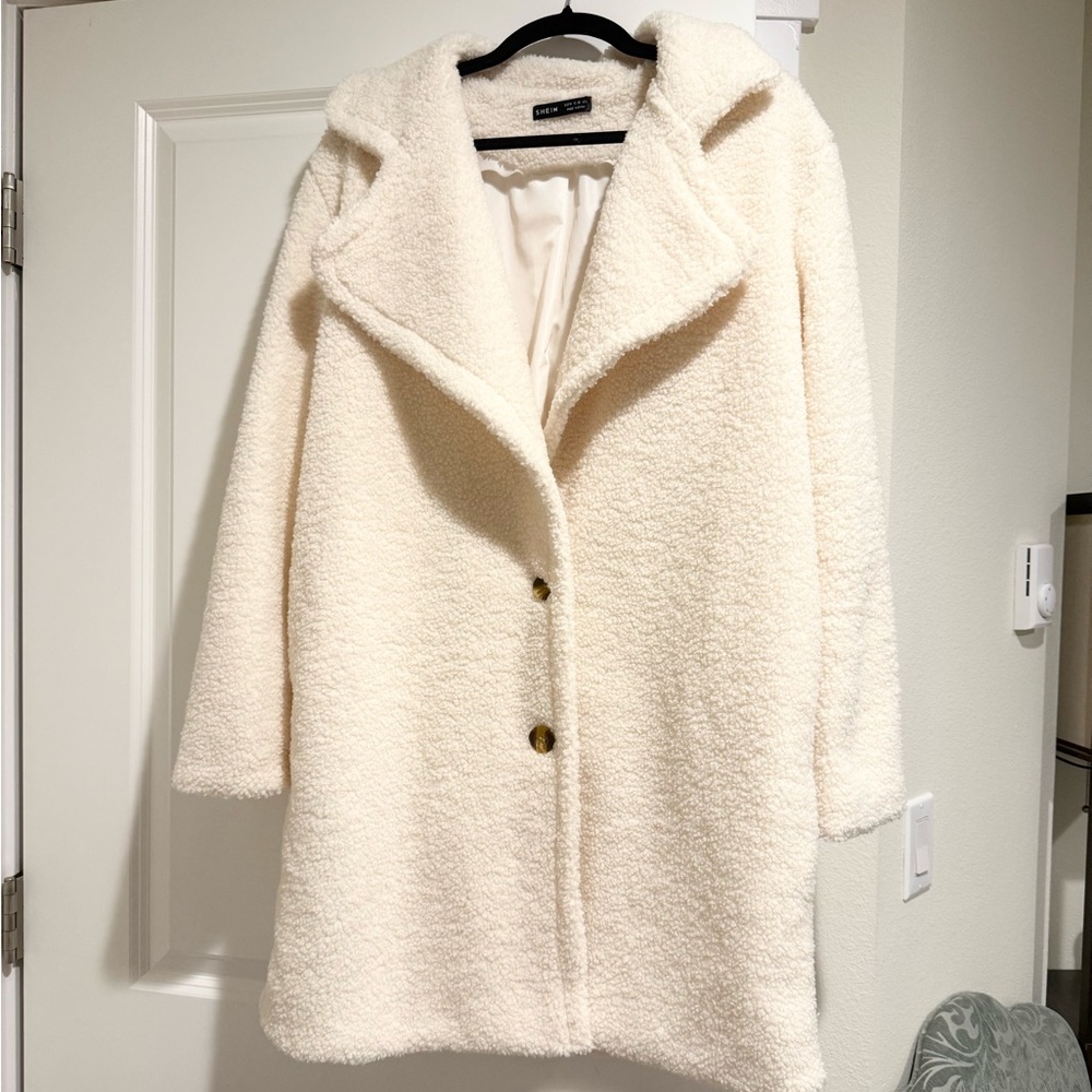Francila Apricot Teddy Coat